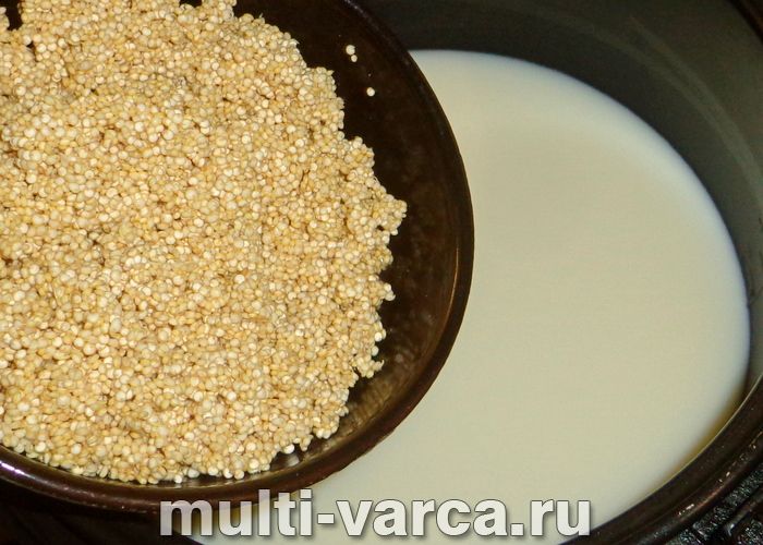 Каша з кіноа на молоці в мультиварці