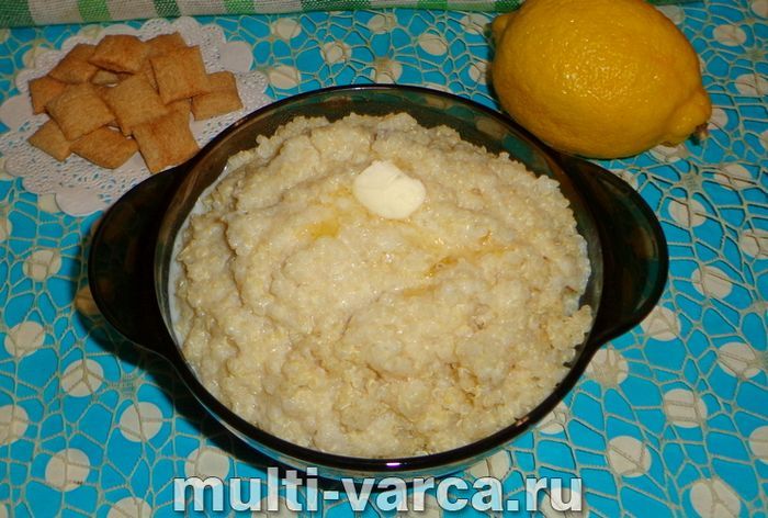 Каша з кіноа на молоці в мультиварці